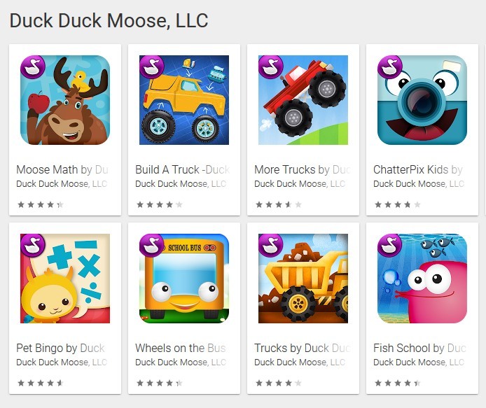 Game dari Duck Duck Moose (Play Store)